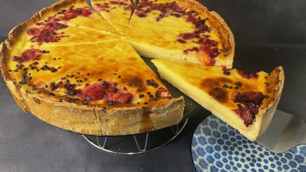 Raspberry Custard Tart